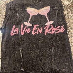 La Vie En Rose Jean Jacket